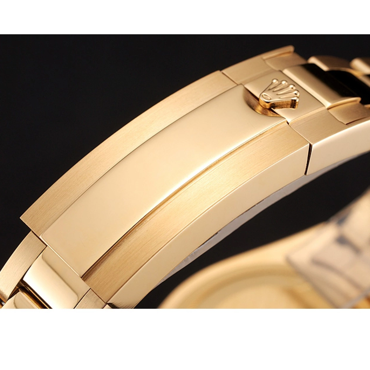 Best AAA Replica Sites Rolex 1453748 Gold Bezel Bracelet GMT Swiss Master Green Set And Case Stone II Dial 0528